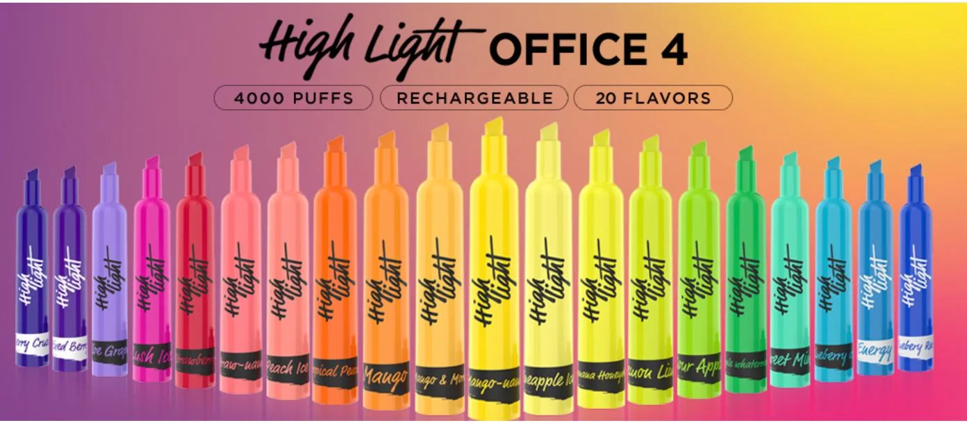 Highlight Office 4 Vape Desechable 5% 4000+ Puffs | TouchVapes