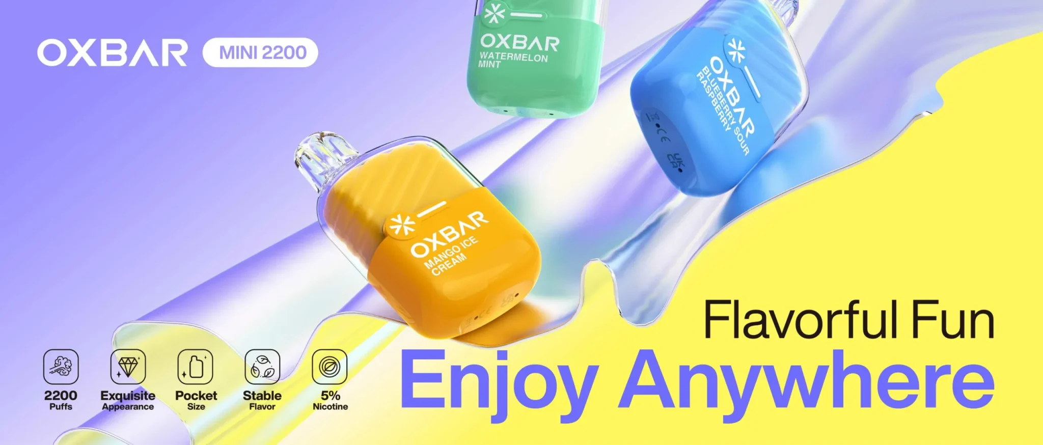 Oxbar Mini 2200 | 5% Nicotina +2,200 Puffs