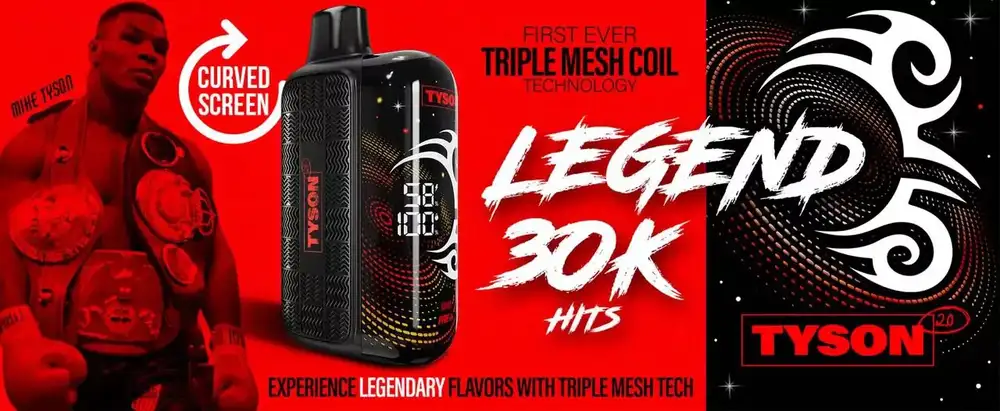 Tyson Legend Vape 30K | 5% Nicotina 30000+ Puffs - TouchVapes